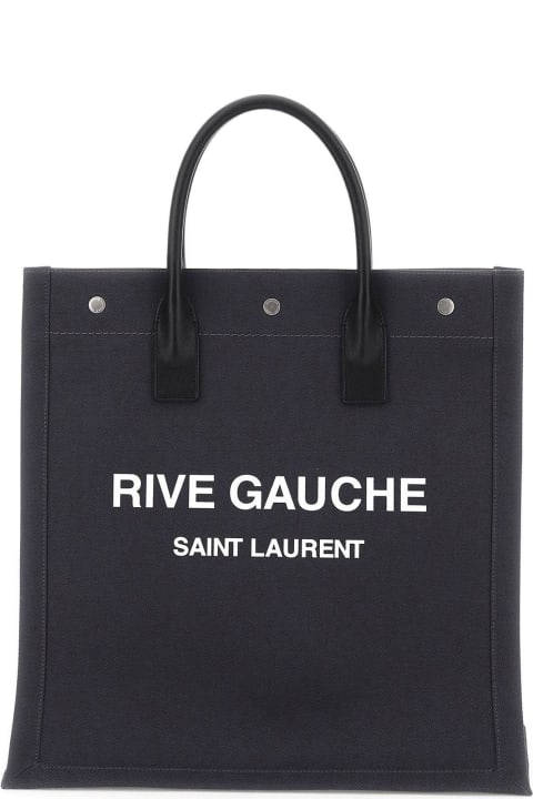 ウィメンズ新着アイテム Saint Laurent Rive Gauche N/s Canvas Tote Bag