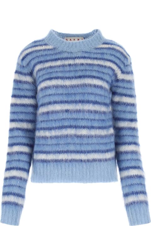 Marni for Women Marni Embroidered Mohair Blend Sweater