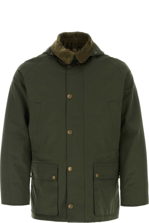 Barbour for Men Barbour Olive Green Polyester Blend Ashby Jacket