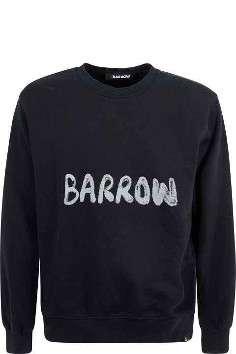 Barrow for Women Barrow Logo Print Ribbed Sweatshirt