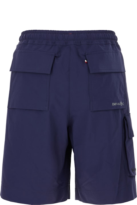 Fashion for Men Moncler Grenoble Navy Blue Stretch Nylon Bermuda Shorts