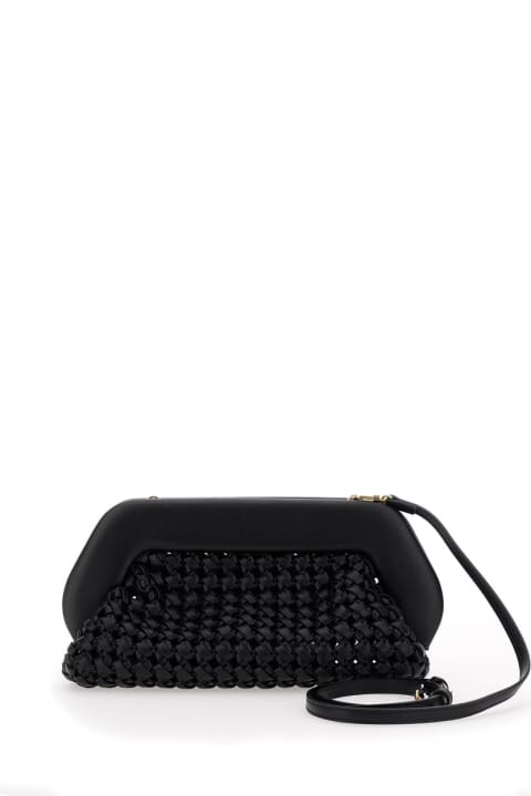Clutches for Women THEMOIRè 'bios Knots' Black Clutch Bag With Braided Design In Eco Leather Woman