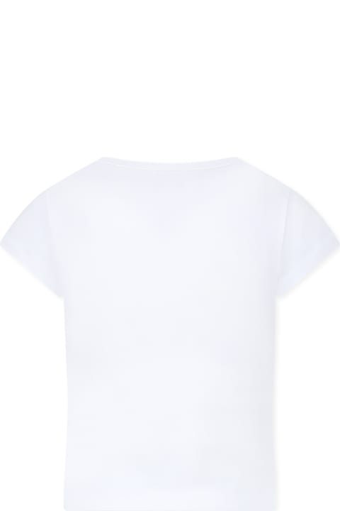 Homeware Billieblush White T-shirt For Girl With Shell