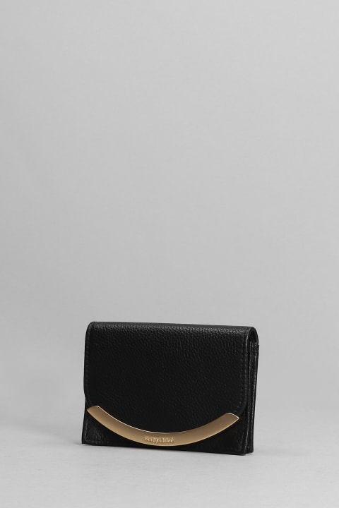See by Chloé for Women See by Chloé Lizzie Wallet In Black Leather