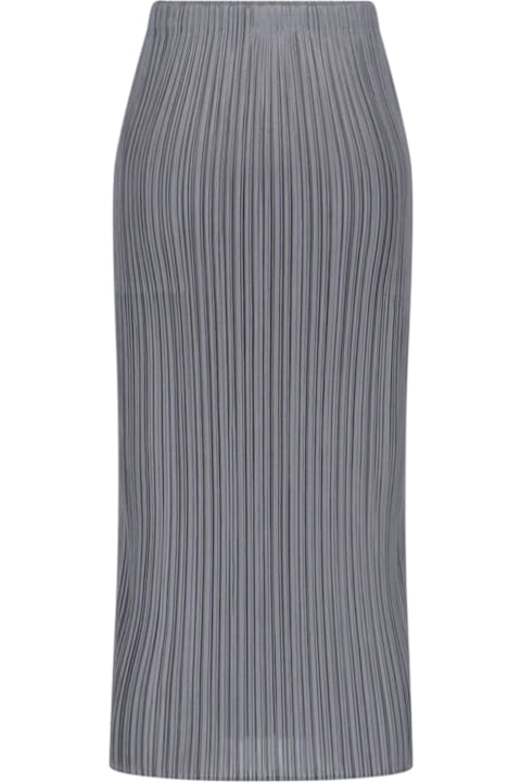 Pleats Please Issey Miyake الملابس لـ السيدات Pleats Please Issey Miyake Pleated Midi Skirt