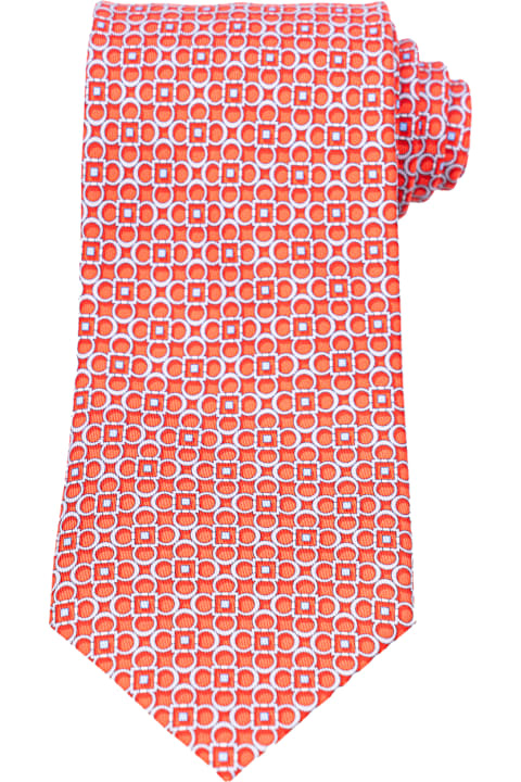 Ties for Men Ferragamo Salvatore Ferragamo Ties Red