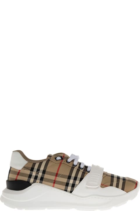 Fashion for Men Burberry Vintage Check Fabric Sneakers Man Burberry