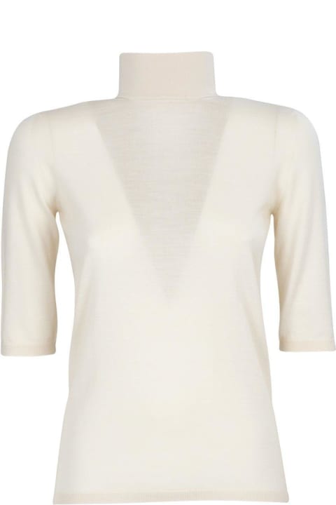 Topwear for Women Max Mara High Neck Half-sleeved Top