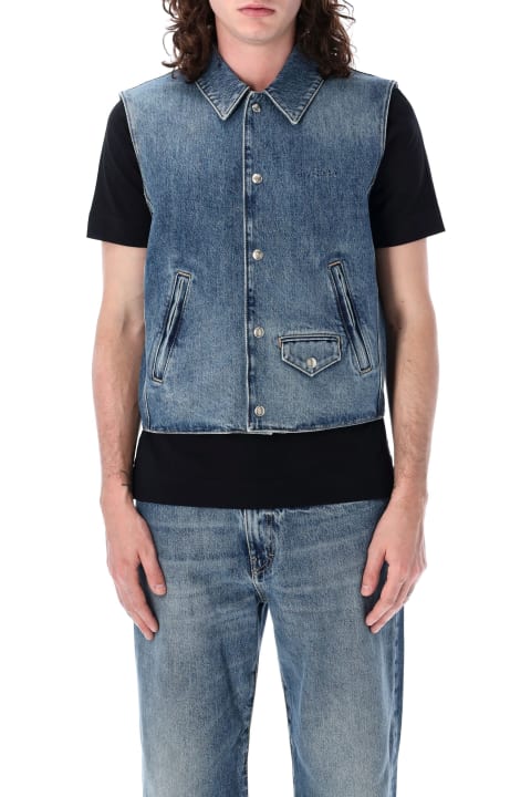 Givenchy Coats & Jackets for Men Givenchy Sleeveless Denim Vest