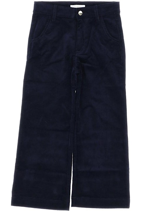 Chloé Bottoms for Girls Chloé Logo-embossed Corduroy Trousers