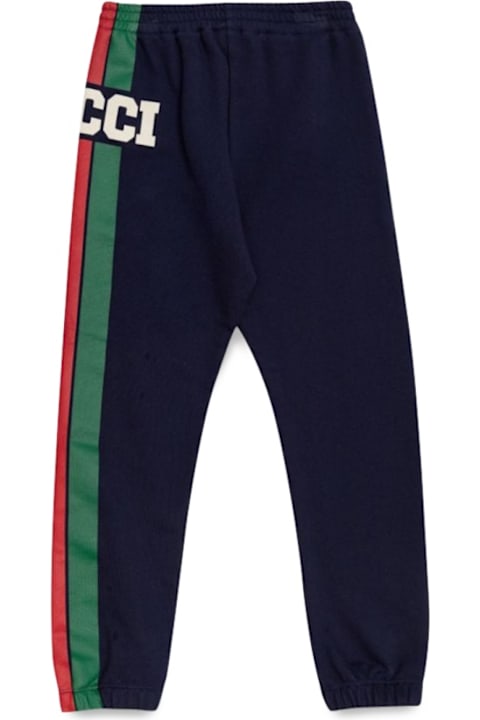 Gucci Bottoms for Girls Gucci J Pants/dark Night Sky/mc