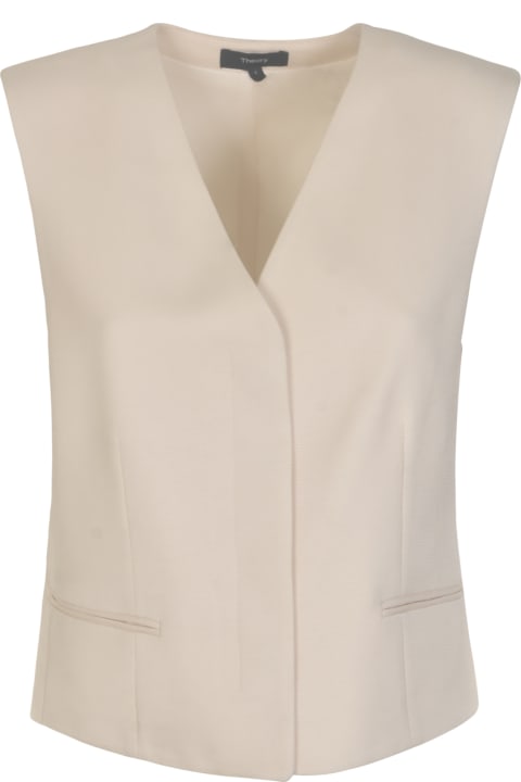 Theory معاطف وجواكت لـ السيدات Theory Oxford Crepe Gilet