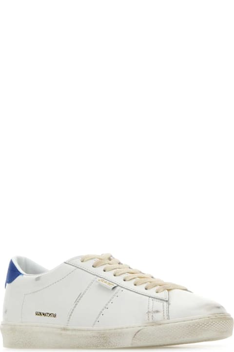 メンズ Golden Gooseのシューズ Golden Goose White Leather Matchstar Sneakers