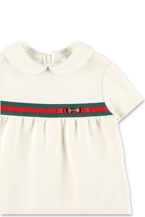 Homeware Gucci Gucci Baby Cotton Web Dress