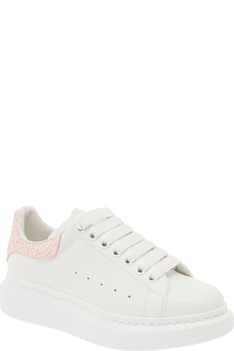 Sneakers for Women Alexander McQueen White Chunky Sneakers With Platform In Leather Woman