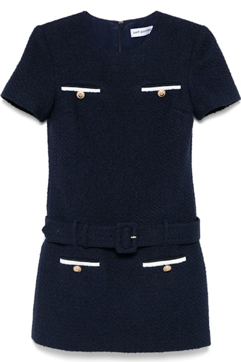 self-portrait for Men self-portrait Boucle Mini Dress