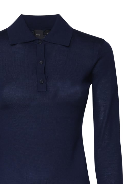 Homeware Pinko Liquoroso Long-sleeved Knitted Polo Shirt Pinko