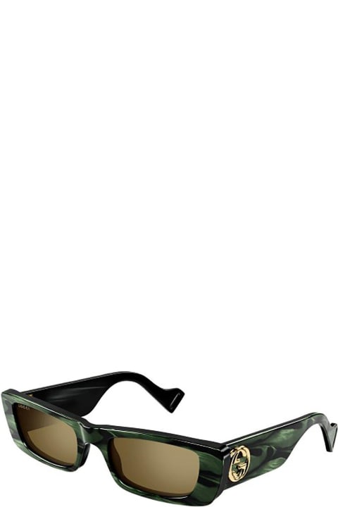 ウィメンズ Gucci Eyewearのアイウェア Gucci Eyewear Rectangular Frame Sunglasses