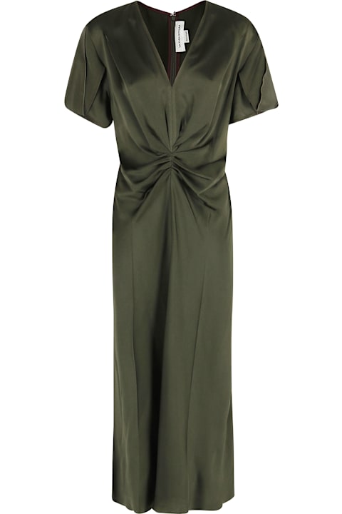 インテリア Victoria Beckham V-neck Bella Midi Dress