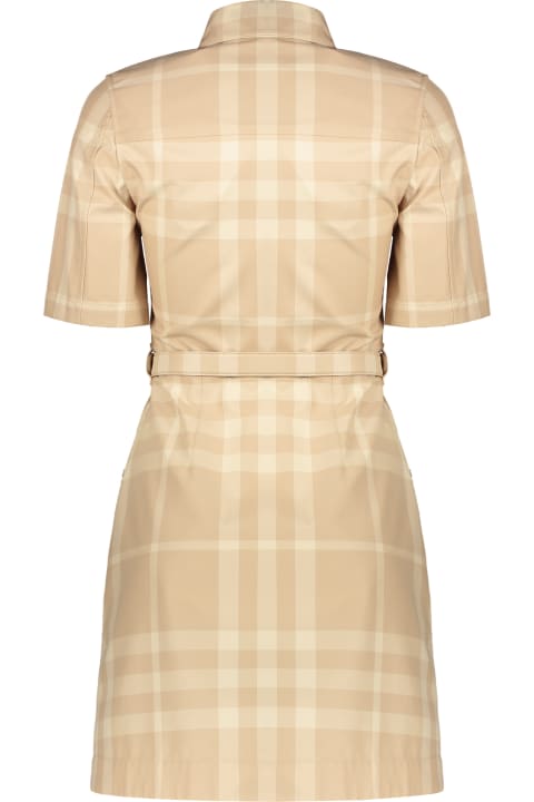 Burberry Dresses for Women Burberry Belted Cotton Dress