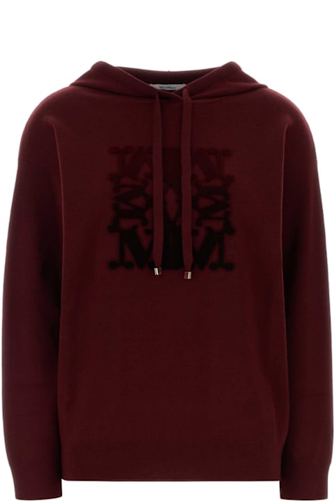 Max Mara Burgundy Wool Taddeo Sweatshirt