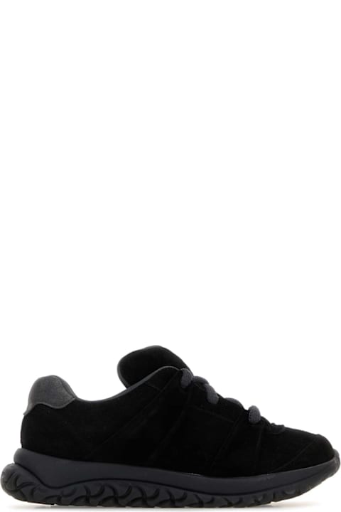 Birkenstock for Kids Birkenstock Black Suede Goerlitz Sneakers