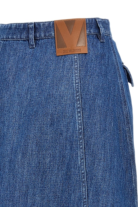 ウィメンズ Valentino Garavaniのスカート Valentino Garavani Valentino Garavani Denim Skirt