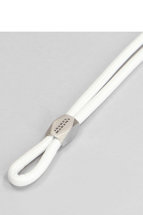 Isabel Marant Belts for Women Isabel Marant Silvia Belts In White Leather