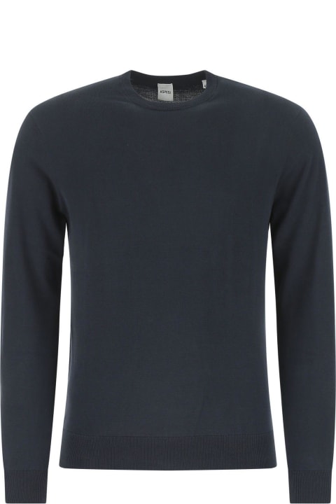 Aspesi for Men Aspesi Dark Blue Cotton Sweater