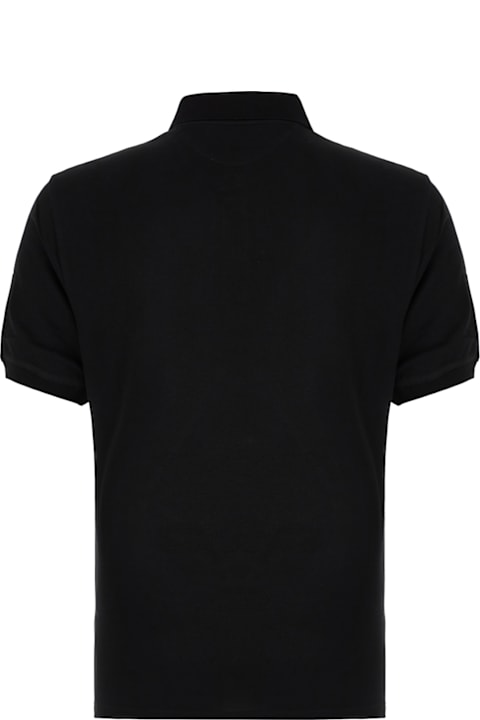 Topwear for Men Brunello Cucinelli Black Piquet Polo Shirt