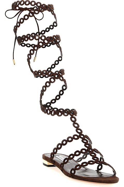 Aquazzura Sandals Sale for Women Aquazzura 'infinity Chain Gladiator' Sandals