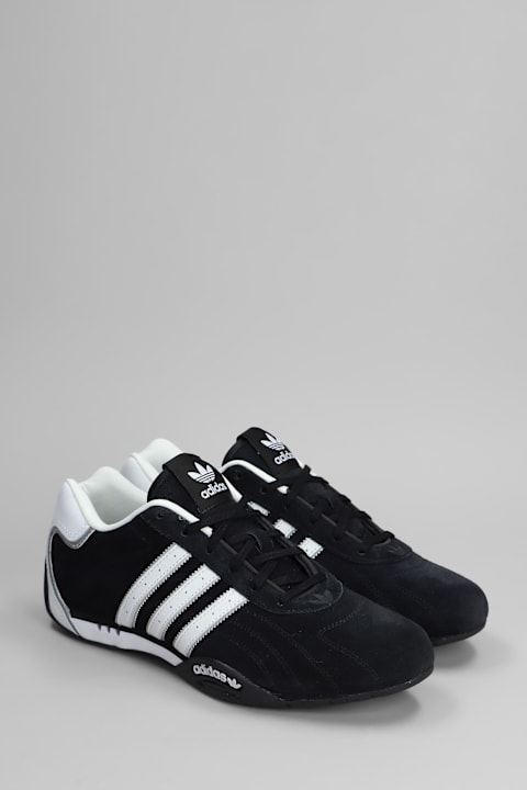Adidas for Men Adidas Adiracer Lo Sneakers In Black Suede