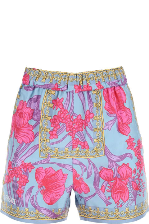 Allover Floral Printed High Waist Shorts