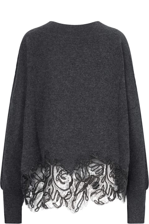 Ermanno Scervino سترات لـ السيدات Ermanno Scervino Lace Detail Sweater