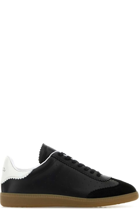 Isabel Marant Black Leather Bryce Sneakers