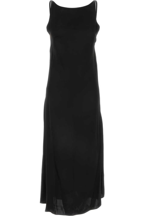 A.P.C. فساتين لـ السيدات A.P.C. Black Satin Junia Dress