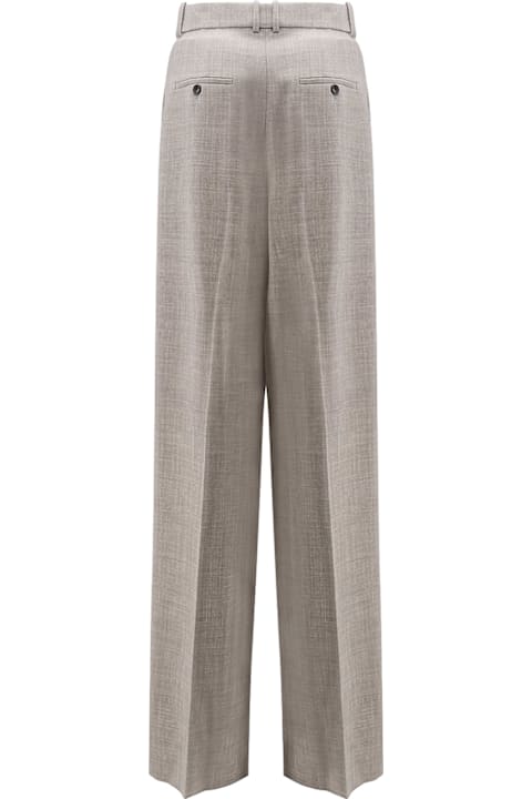 Saint Laurent Pants & Shorts for Women Saint Laurent Certified Wool Trousers With Wide Leg