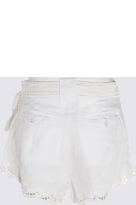 Farm Rio Clothing for Women Farm Rio White Linen Shorts