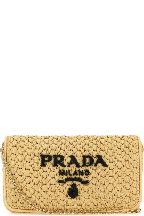 Prada for Women Prada Raffia Crossbody Bag