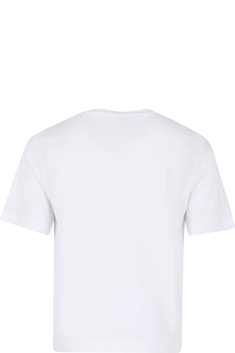 Stella McCartney Kids T-Shirts & Polo Shirts for Girls Stella McCartney Kids White T-shirt For Girl With Slogan Print