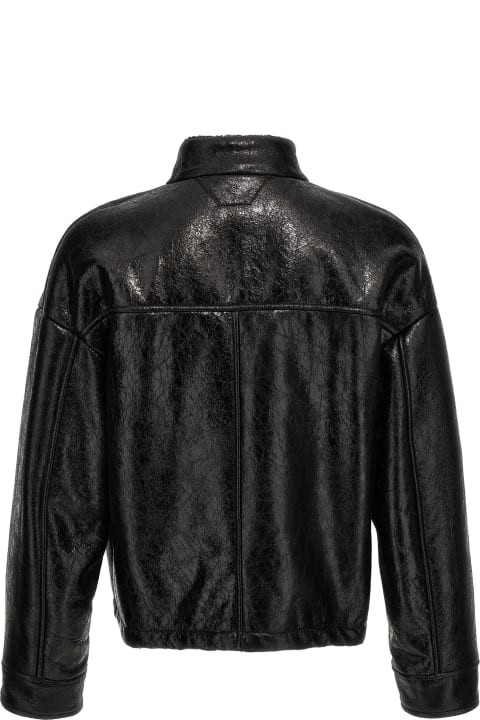 Salvatore Santoro Clothing for Men Salvatore Santoro Craclè Leather Jacket