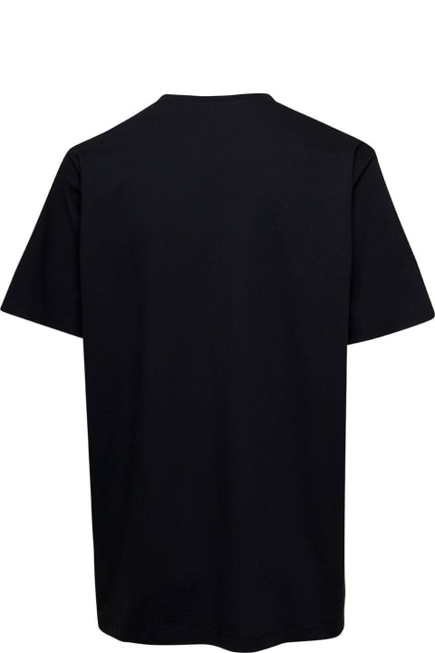 Clothing Sale for Men Balmain Logo Flock Crewneck T-shirt
