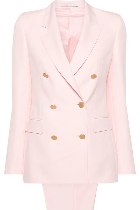 Tagliatore for Women Tagliatore Pink Double-breasted Suit