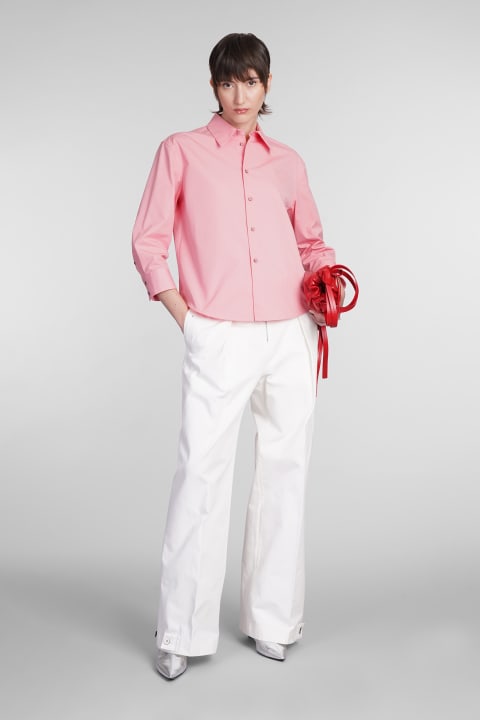 Jil Sander Pants & Shorts for Women Jil Sander Pants In White Cotton