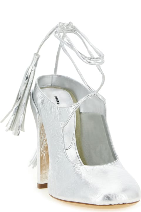 Dries Van Noten Laminated Leather Mules