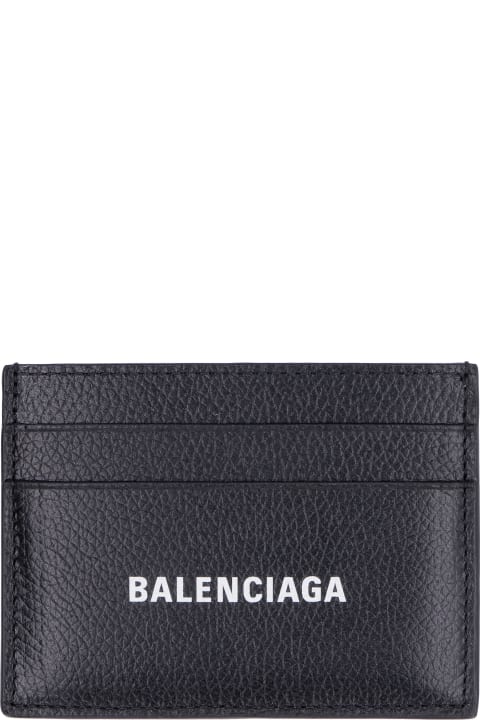 أدوات منزلية Balenciaga Pebbled Calfskin Card Holder