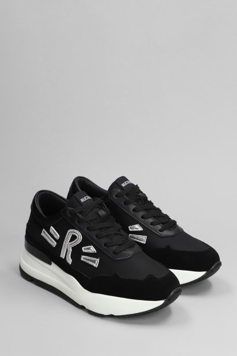 ウィメンズ Ruco Lineのスニーカー Ruco Line R-evolve Sneakers In Black Suede And Leather