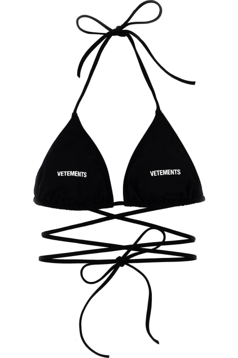 VETEMENTS Swimwear for Women VETEMENTS 'logo' Bikini Top
