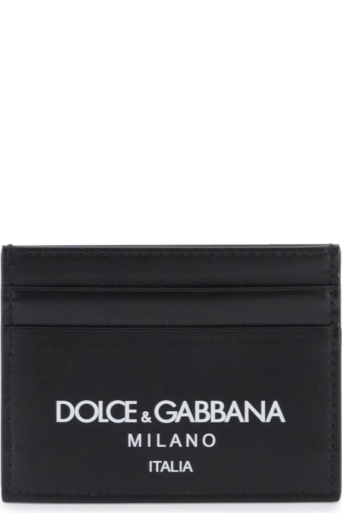 Wallets for Men Dolce & Gabbana Leather Logo Cardholder