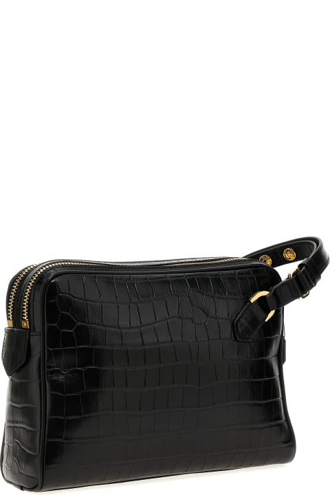 Logo Coconut Leather Clutch Bag